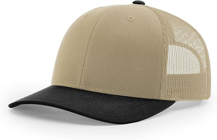 Richardson 112 Trucker Hat - Premium Adjustable Snapback Hat - Structured Six Panel Richardson Blank Caps