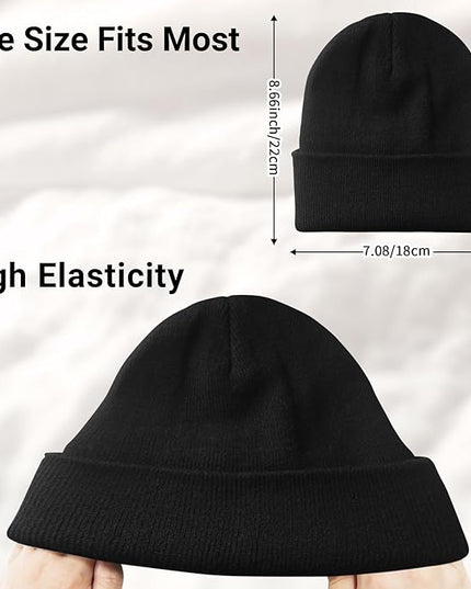 NPQQUAN Beanie for Men Women Winter Hats for Mens Beanie Cuffed Knit Beanies Skull Cap