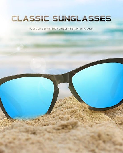 DANAMY Sunglasses Womens Polarized Sunglasses for Women Trendy Designer Mirrored UV400 Protection Sun Glasses