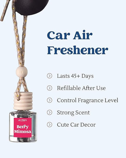 CANDECraftCo Car Air Hanging Fragrance Oil, Car Auto Freshener for Essential Oils, Scents Fragrance Aromatherapy Automobile Diffuser, Long Lasting (Smells Like Pedro Pascal)