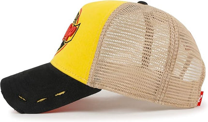 ililily Premium Road Trip Vintage Distressed Snapback Trucker Hat Baseball Cap
