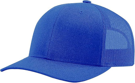 TZ Promise Men Women Plain Cotton Trucker Cap with Breathable Mesh Back, Snapback Baseball Hats