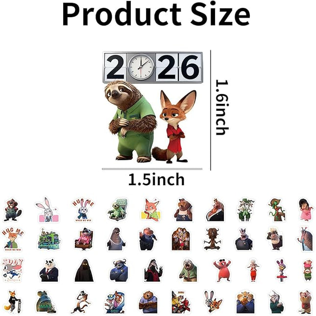 103 Pcs Anime Theme Stickers, Animals Cute Stickers, Movie Sticker Decorative Items Suitable for Phones, Tablets, Water Bottles, Refrigerators, Guitars, Scooters, Suitcases,and More