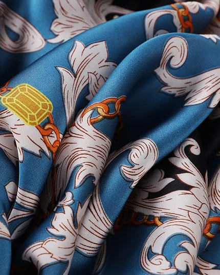 Fashion Scarves Scarf 100% Silk Feeling Scarf Silk Like Scarves Long Lightweight Sunscreen Shawls for Women