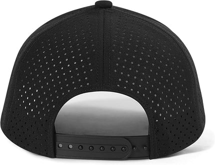 VOBOOM Men Quick Dry Baseball Cap Laser Cut Mesh Ball Curved Brim Snapback Hat