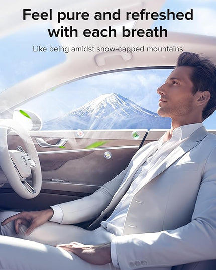 Ceeniu Smart Car Air Fresheners, Premium Scenic Fragrance Car Diffuser, Auto On/Off, Adjustable Intensity, Sandalwood Cologne & Cherry Blossom Lasts for 4 months, 2025 New CF8 Automotive Freshener