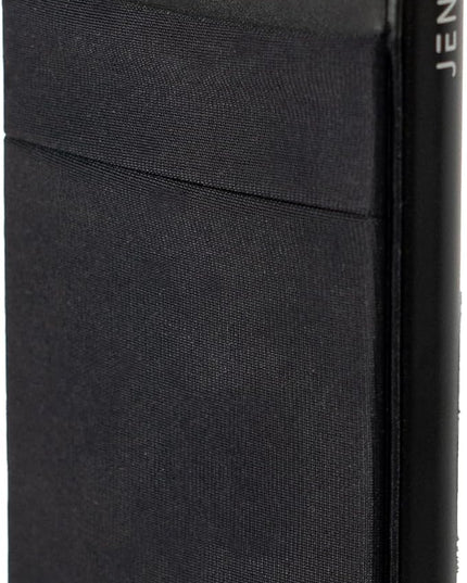 JENOSSCOM Jenoss Minimalist Credit Card Holder with Money Pocket Pop Up Wallet, Slide Pop Up Smart Wallet RFID Blocking, Slim Card Case Holds Up to 6-7 Cards Slot Organizers ID Clip (Black)