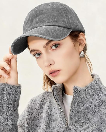 YeeHeen Ponytail Baseball Cap for Women High Messy Bun Caps Washed Cotton Hats