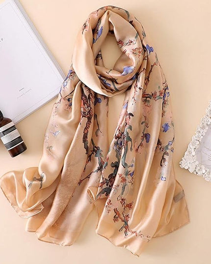 Silk Scarf Mulberry Silk Fashion Scarves Long Lightweight Shawl Wrap …