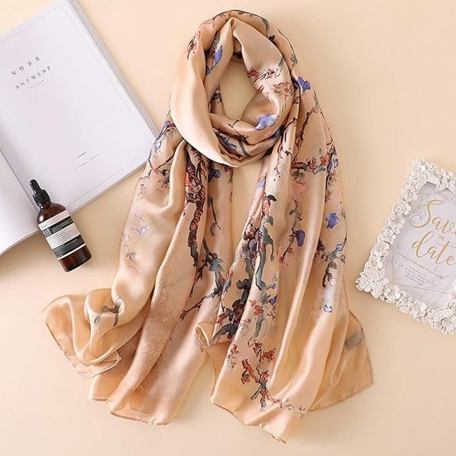 Silk Scarf Mulberry Silk Fashion Scarves Long Lightweight Shawl Wrap …