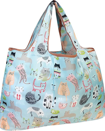 allydrew Large Foldable Tote Nylon Reusable Grocery Bags