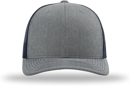 Richardson 112 Trucker Hat - Premium Adjustable Snapback Hat - Structured Six Panel Richardson Blank Caps