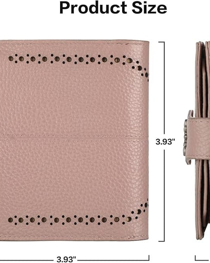 Lavemi Womens Leather Wallet Small Compact RFID Blocking Credit Card Case Purse with Zipper Pocket | Small, Compact, RFID Blocking, Zipper Pocket, Small, Compact