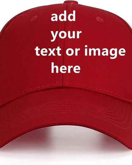 Custom Baseball Cap with Your Text for Men Women,Personalized Adjustable Trucker Caps Casual Sun Peak Hat for Gifts