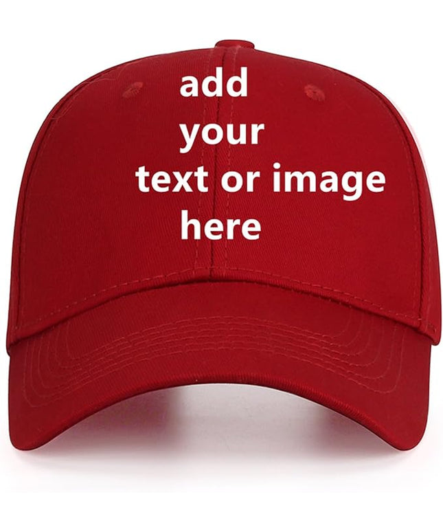 Custom Baseball Cap with Your Text for Men Women,Personalized Adjustable Trucker Caps Casual Sun Peak Hat for Gifts
