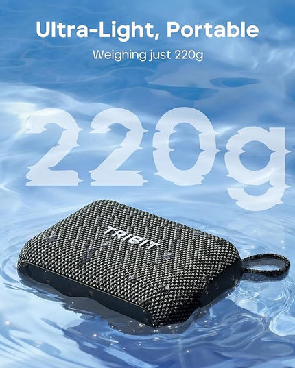 Tribit PocketGo Bluetooth Shower Speaker, IP68 Waterproof/Dustproof, Portable Speaker with 20H Playtime, Wireless, BT6.0, Supports TF Card, Electronics for Travel/Outdoors/Home (Green)