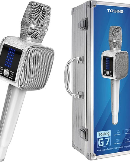TOSING G7 Professional Karaoke Machine, 20W Portable Bluetooth PA System Speaker, Modern Style, for Smartphones or Tablets, Rechargeable Lithium Battery