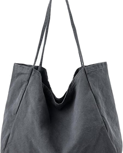 Canvas Tote Bag for Women Large Hobo Shoulder Bag for Work Travel Casual Message Bag Tote Purse handbags