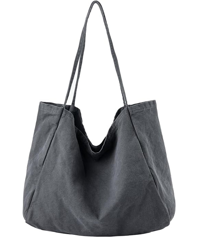 Canvas Tote Bag for Women Large Hobo Shoulder Bag for Work Travel Casual Message Bag Tote Purse handbags