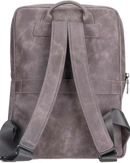 Osceola Genuine Leather Laptop Backpack for Men & Women, Handmade Leather Backpack Fits 16 Inch Laptop (Grey)