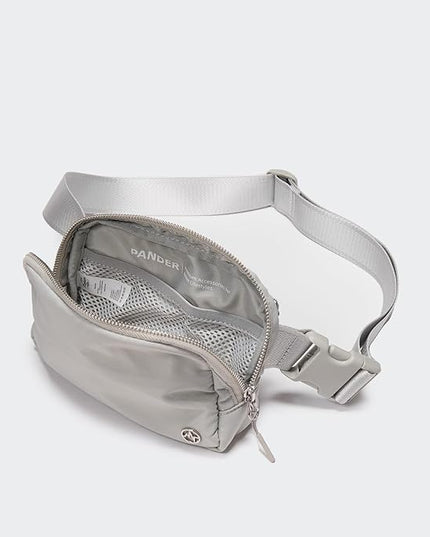 Pander Unisex Belt Bag Fanny Pack for Women with Adjustable Strap, Small Waist Pouch for Workout Running Traveling Hiking