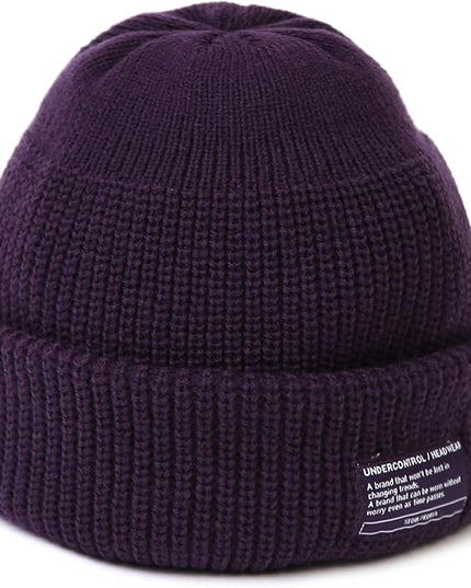 UNDERCONTROL Winter Trawler Fisherman Beanie Men Women Unisex Stylish Plain Docker Skull Hat Roll up Watch Cap Color Pack