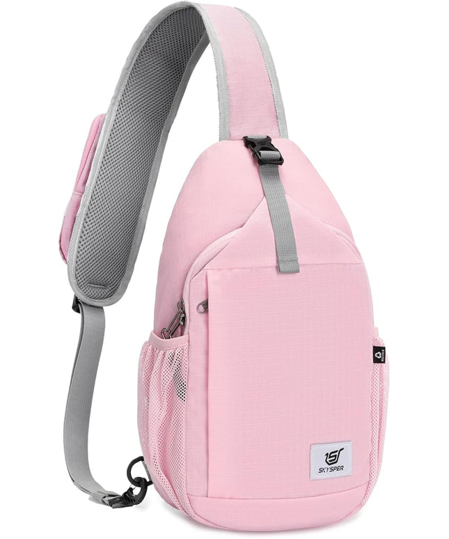 SKYSPER Sling Bag RFID Cross Body Bag Recycled Crossbody Backpack Travel Daypack
