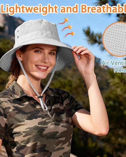 Cooling Sun Bucket Hat for Men Women Fishing Beach Safari Hats for Golf Hiking Hunting Outdoor UPF 50+
