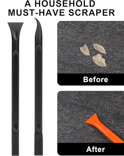Carbon Fiber Plastic Scraper, 9 PCS Small Scraper Tool Plastic Scraper Tool Multi-Purpose Scraper Pen-Shaped Scraper Tool Non-Scratch Cleaning Tool for Tight Spaces, Kitchen, Crevices, Food, Paint