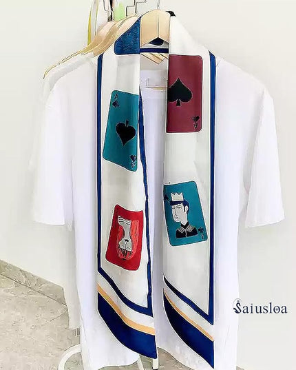 Purse Scarf For Handbags Head Scarves For Women's Hair Bags Scarfs Long Skinny Scarves Fashion Silky