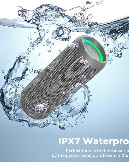 RIENOK Portable Bluetooth Speaker 30W Dual Pairing True Wireless Stereo HD Sound IPX7 Waterproof Outdoor Sport Shower Wireless Speaker Bluetooth 5.3 for Home Party