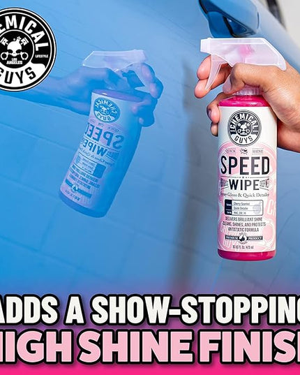 Chemical Guys Speed Wipe Quick Detailer, Safe for Cars, Trucks, SUVs, Motorcycles, RVs & More, Extra Large 32 fl oz, Cherry Scent
