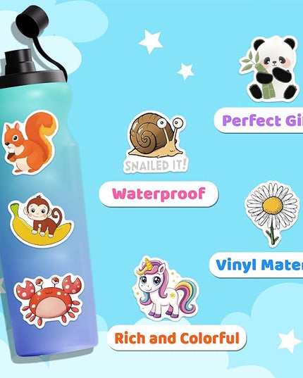112 PCS Animal Stickers Cute Aesthetic Decals for Girls Journaling Scrapbooking Sticker Pack for Adult
