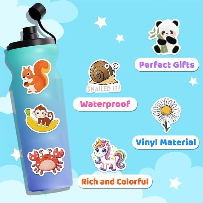 112 PCS Animal Stickers Cute Aesthetic Decals for Girls Journaling Scrapbooking Sticker Pack for Adult