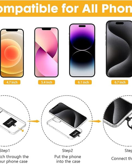 Phone Lanyard Crossbody, Clouds Cell Phone Strap for Around The Neck Adjustable, Anti Theft Cute Lanyard for iPhone Case ID Holder Keys Accessories Travel Essential