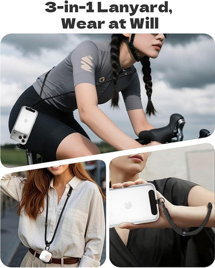 TiMOVO 3-in-1 Phone Lanyard, Detachable Phone Strap with Tether Tab, Adjustable Anti-Theft Crossbody Lanyard