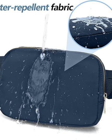 Belt Bag for Women, Cross Body Fanny Pack Fashion Waist Packs Everywhere Belt Bag with Adjustable Strap Gifts Birthday Gifts for 4 5 6 7 8 9 10 11 12 13 Year Old Girls (Dark blue)