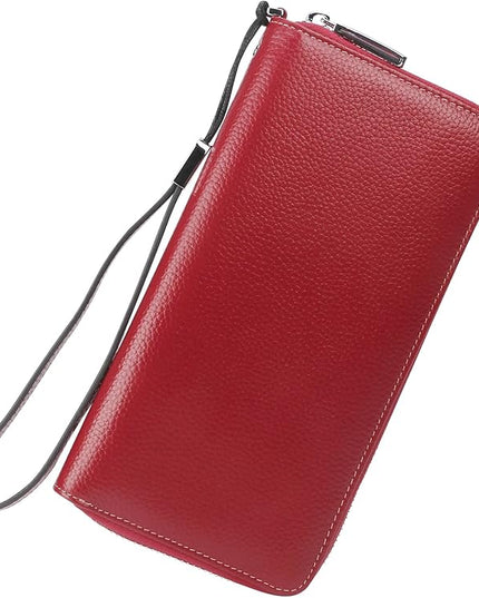 Lavemi Small Compact Women Wallet RFID Blocking Genuine Leather Bifold Purse with ID Windows