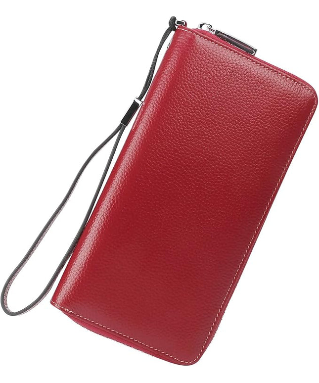Lavemi Small Compact Women Wallet RFID Blocking Genuine Leather Bifold Purse with ID Windows