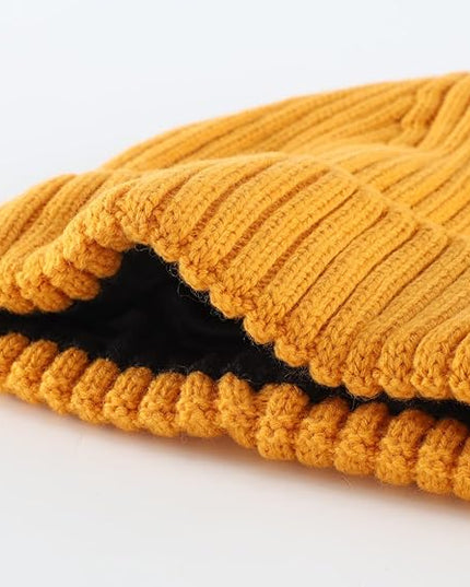 Connectyle Fleece Lined Cuffed Beanie Hat for Men Women Knitted Winter Wool Beanies Skull Cap Warm Watch Hat