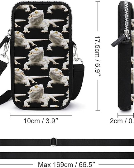 Unisex Small Crossbody Bags, Women Men Portable Adjustable Crossbody Phone Wallet Pouch