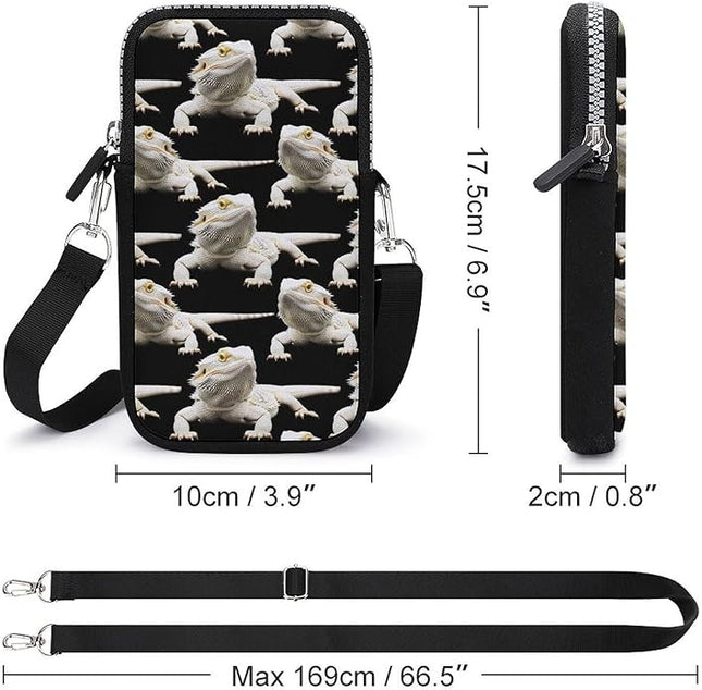 Unisex Small Crossbody Bags, Women Men Portable Adjustable Crossbody Phone Wallet Pouch
