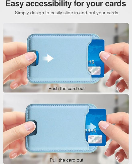 TopMade for Magsafe Wallet, Strongest Magnetic Card Holder for iPhone 17, iPhone 16/15/14/13/12 Series, Leather Magnetic Phone Wallet with Powerful Magnets, RFID Blocking, Fit 4 Cards, White Ice