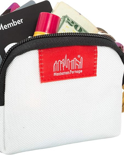 Manhattan Portage Coin Purse With Zipper Closure Pouch Eclectic Colors Credit Card ID Card Jewelry Keys Water Resistant Gift 1000D CORDURA® Everyday Carry