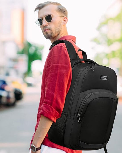 School Backpack for Teen Boys, 15.6 Inch Anti Theft Laptop Bookbag with USB Charging Port, Water Resistant College - Travel Backpack Ergonomic, Fits Notebook, Men Women
