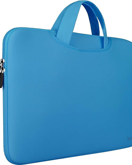 Laptop Sleeve Case 15.6 Inch, Durable Slim Briefcase Handle Bag & with Extra Pockets, Notebook Computer Protective Case for 15 15.6 inch HP, Dell, Acer, Asus, Chromebook, Ultrabook, Sky Blue