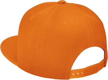 Classic Snapback Hat Cap Hip Hop Style Flat Bill Blank Solid Color Adjustable Size