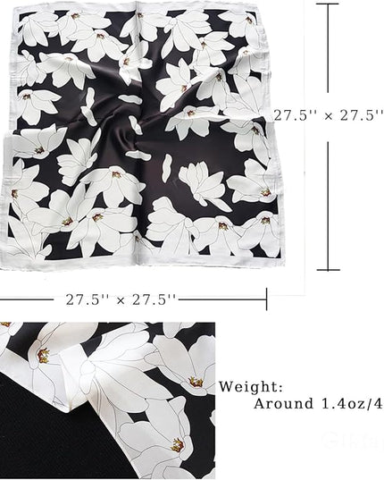 Satin Bandana Headscarf for Women Silky Hair Scarves for Fashion Lightweight