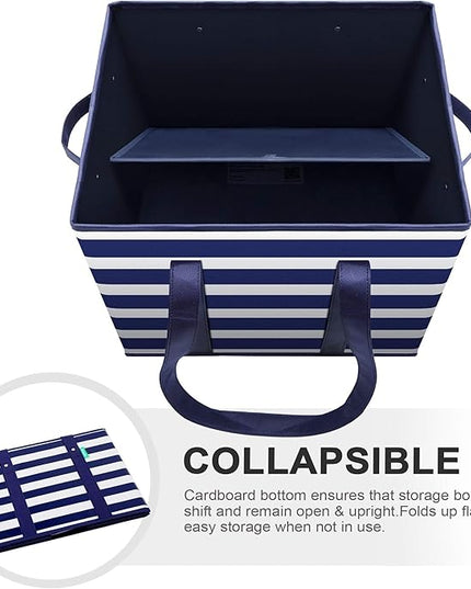WISELIFE 2 Pack Reusable Grocery Bags Large Water Resistant Grocery Collapsible Heavy Duty Tote Bags for Shopping Picnic