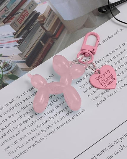 Balloon Dog Keychain Cute Bag Charm Handbag Purse Key Accessories